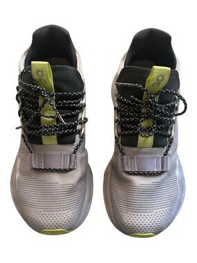 On Running Women's Sneakers in Light Purple with Lime Highlights